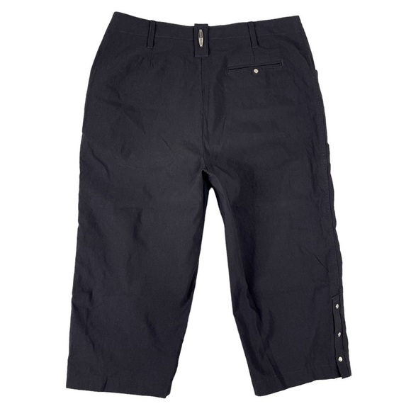 Jamie Sadock Capri Pant 8 Black Cropped Pant Golf Pickleball Hiking Performance - Picture 5 of 12